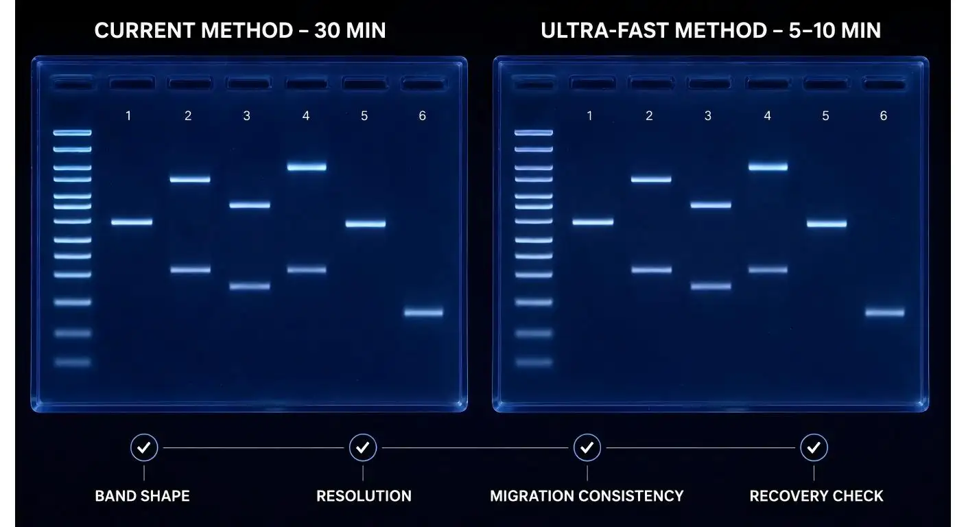 Ultragyors elektroforézis puffer